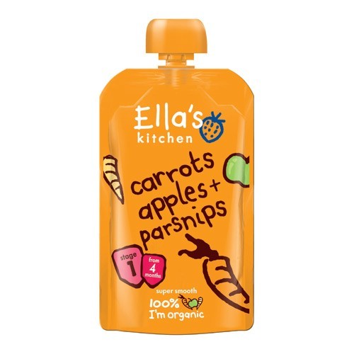 Ellas Kitchen Gulerod æble Pastinak øko   Mdr  120 Gram