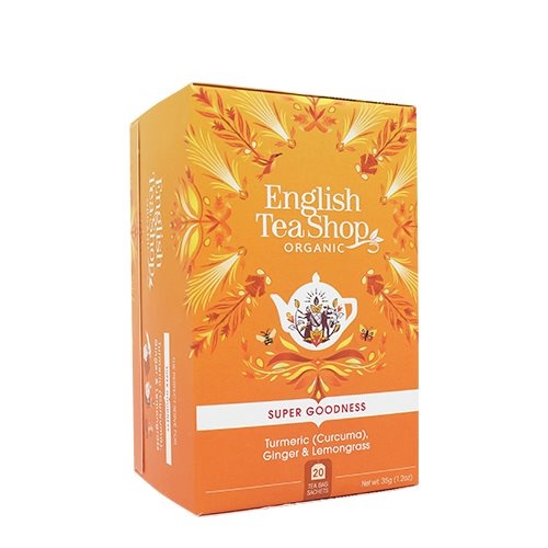English Tea Shop Turmeric  Ginger   Lemongrass Te øko  20 Breve