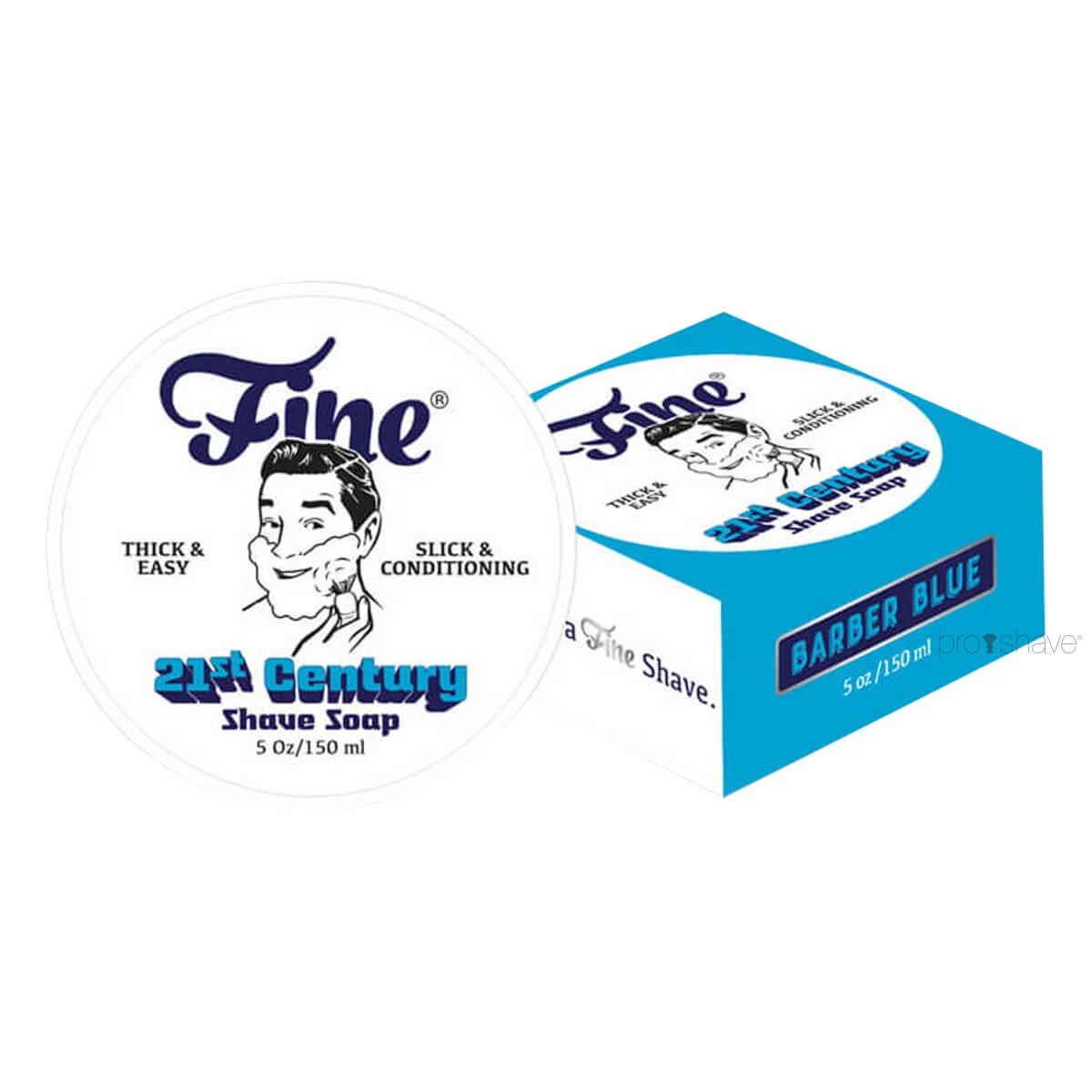 Fine Accoutrements Barber Blue Barbersæbe Skål 150 Ml