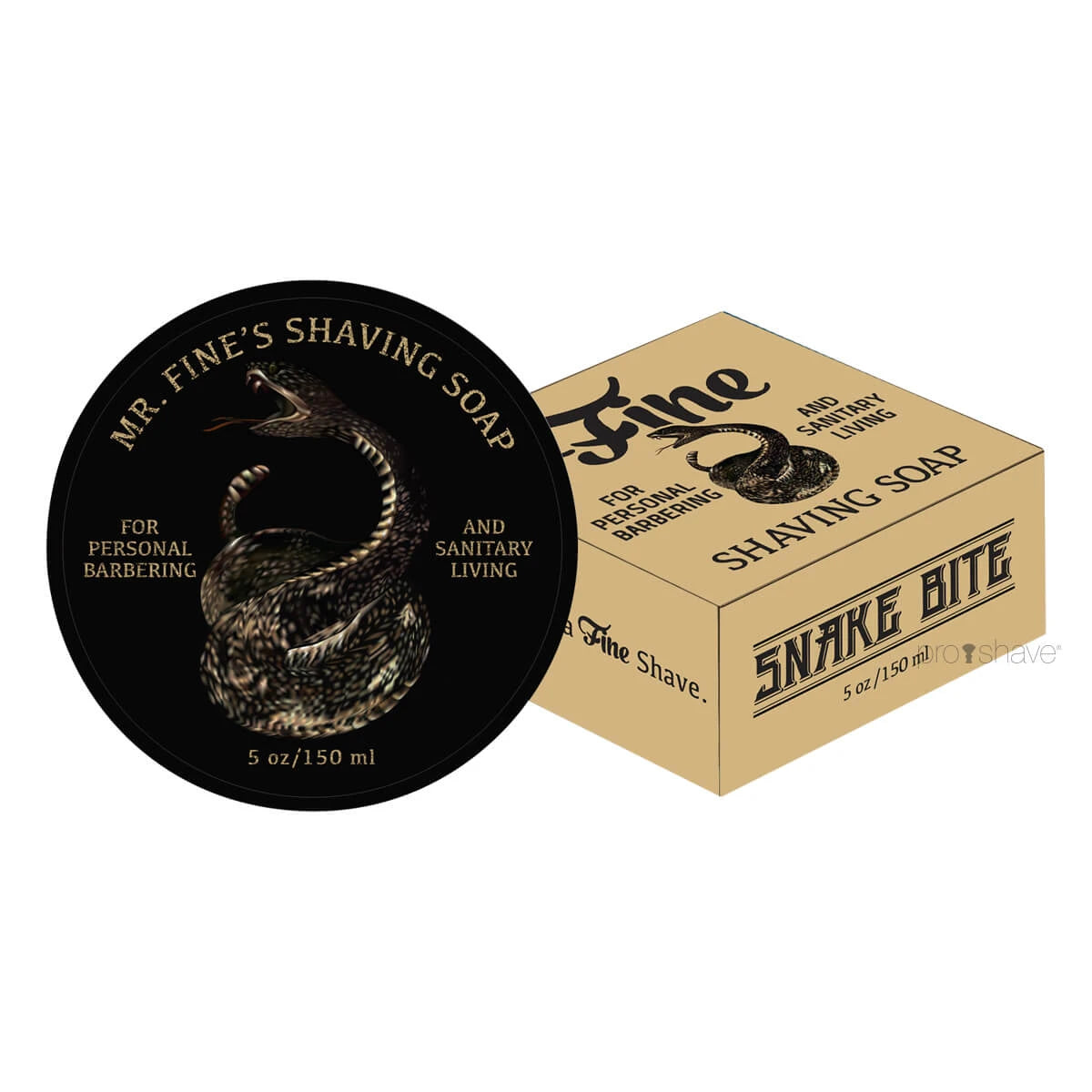Fine Accoutrements Snake Bite Barbersæbe   Skål  150 Ml