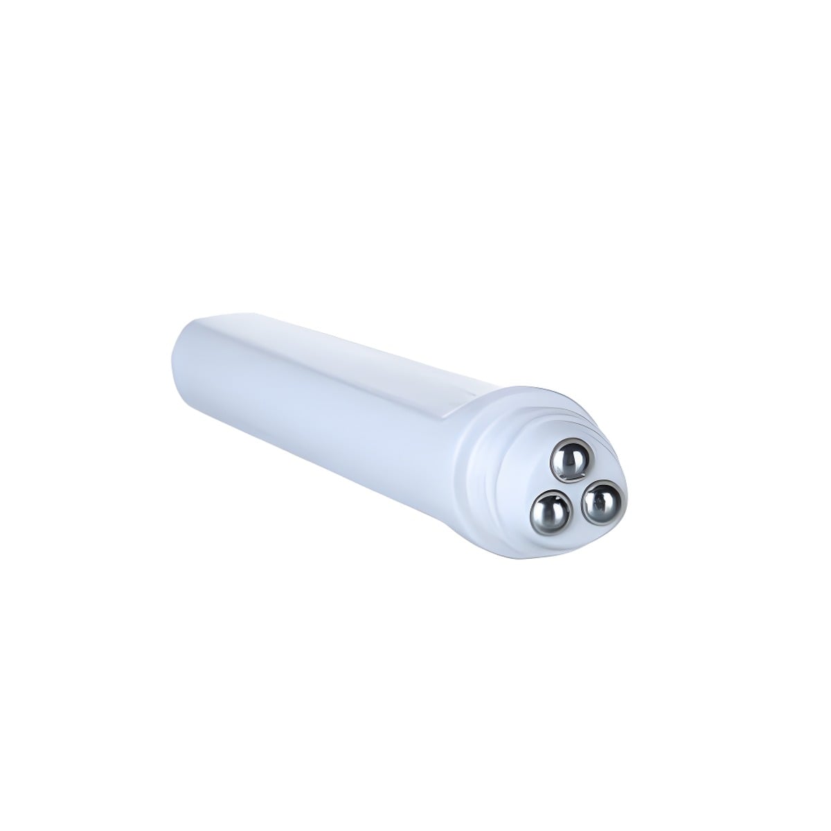 Flaske Med Låg 10 Ml Hvid Plast Med   Rullehoveder  Inkl  Låg Hedenhus Letvægt  109 Mm Højde  19 Mm Diameter