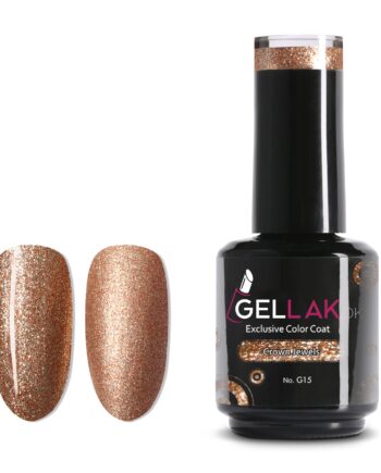 Gel Neglelak Guld Glimmer   15 Ml   Crown Jewels No  G15   Gellak Dk