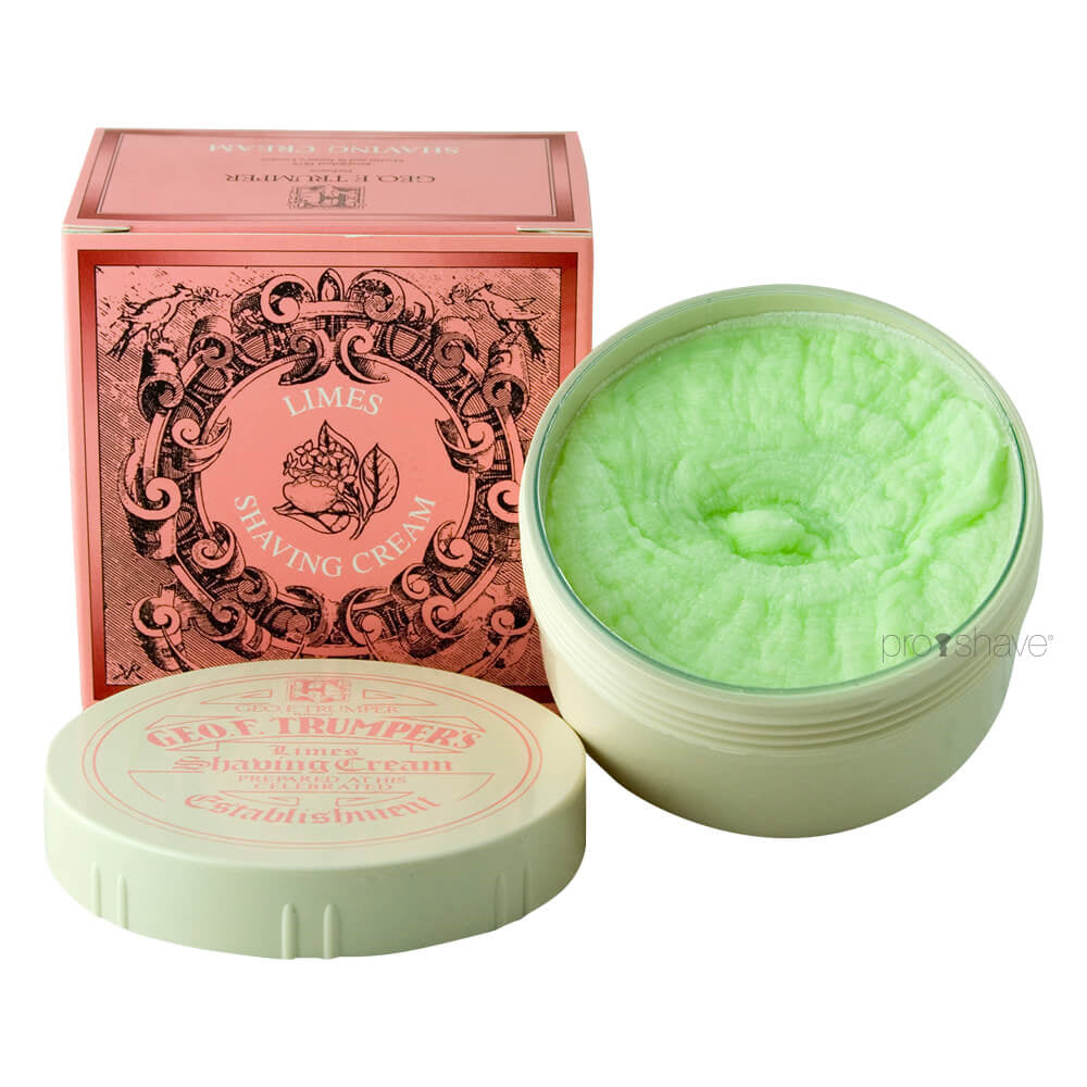 Geo    Trumper Barbercreme   Skål  Limes  200 Gr