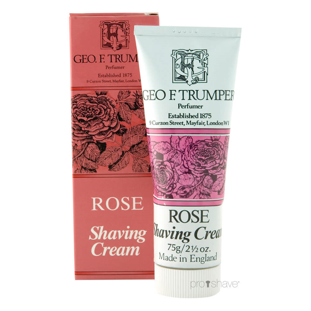 Geo    Trumper Barbercreme På Tube  Rose  75 Gr