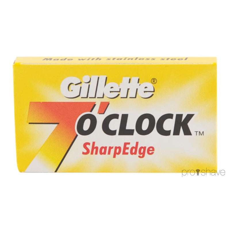 Gillette     Apos Clock Sharpedge De-barberblade  Gul  2x5 Stk   10 Stk