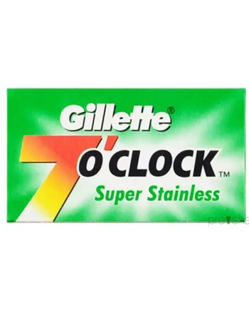 Gillette     Apos Clock Super Stainless De-barberblade  Grøn  2x5 Stk   10 Stk