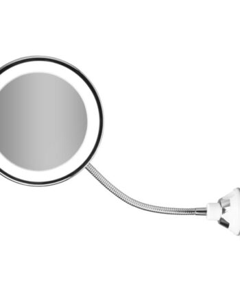 Gillian Jones X10 Led Light Goose-neck Suction Mirror Silver