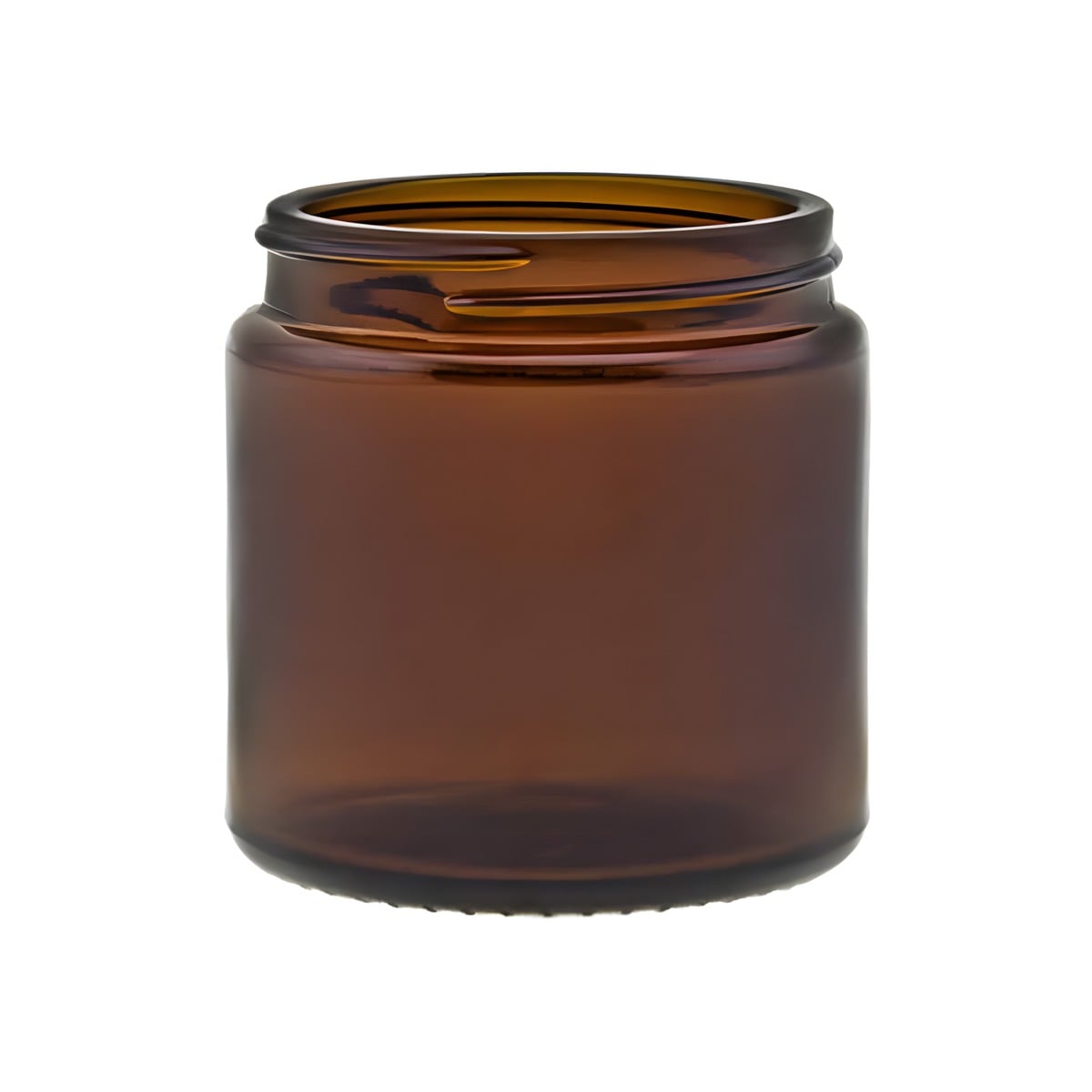 Glasbøtte 120 Ml Brunt Glas Uden Låg Sv58 R3 Ca  64x61 Mm Hedenhus Perfekt Til Cremer Og Lotions