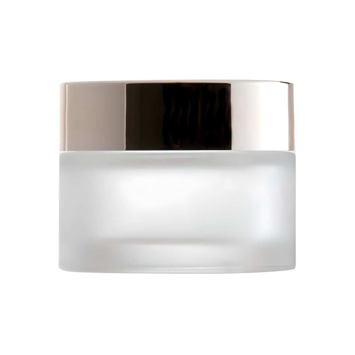 Glasbøtte 50 Ml Matteret Glas  Guld Låg  Tæt Lukning  Ca  50 Mm Høj  62 Mm Diameter Hedenhus