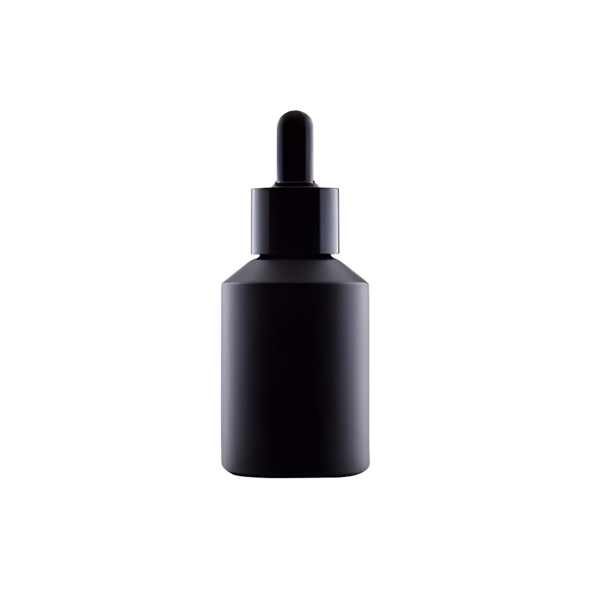 Glasflaske Med Pipettelåg 30 Ml Sort Højde 90 Mm  Diameter 37 Mm  Vægt 55   Hedenhus