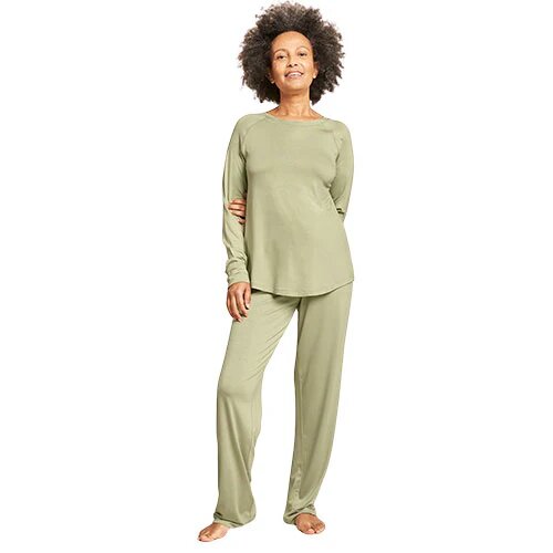 Goodnight Raglan Sleep Top Sage Str