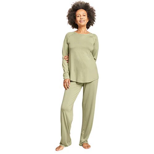 Goodnight Raglan Sleep Top Sage Str