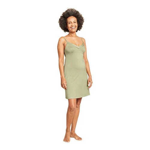 Goodnight Slip Sleep Dress Sage Str