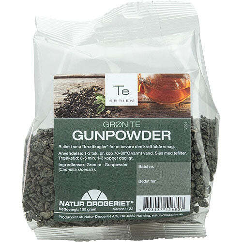 Grøn Gunpowder Te 100 Gram