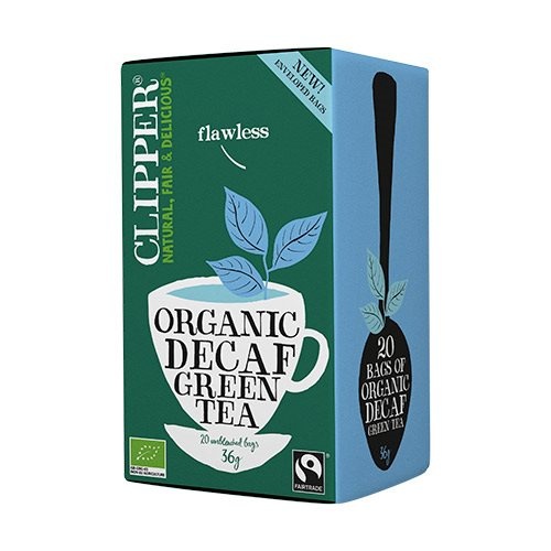 Grøn Te Koffeinfri   Clipper 20 Breve