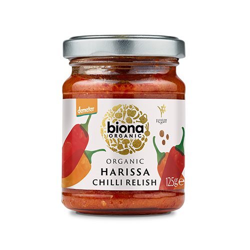 Harissa Chili Relish økologisk Demeter 125 Gram