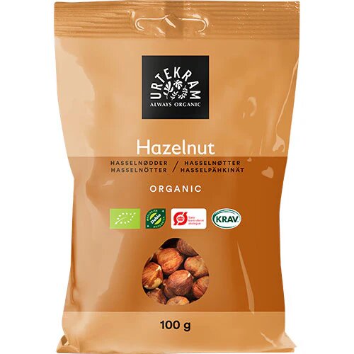 Hasselnødder øko  100 Gram