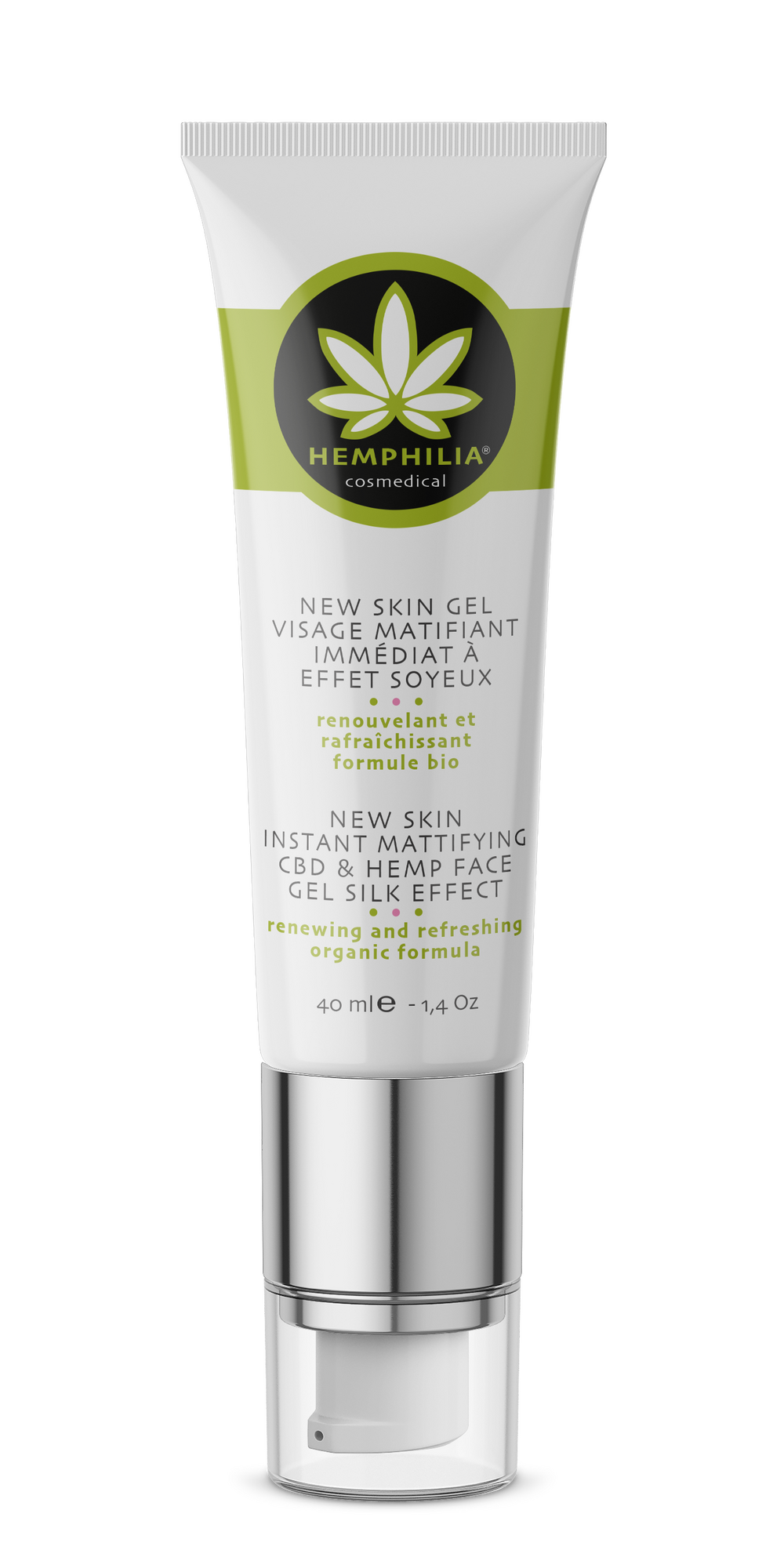 Hemphilia Anti-shine Ansigtsgel Med Hamp  økologisk 40 Ml