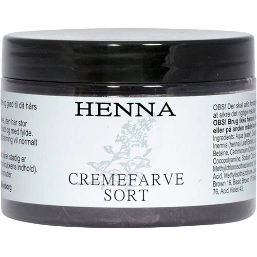 Henna Cremefarve Sort 140 Ml