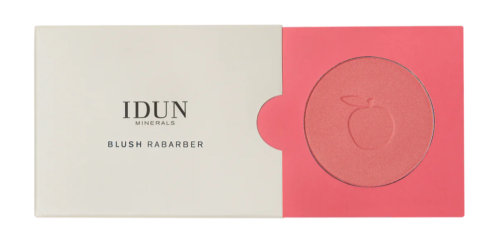 Idun Minerals Blush Quot Rabarber Quot Golden Pink 5g