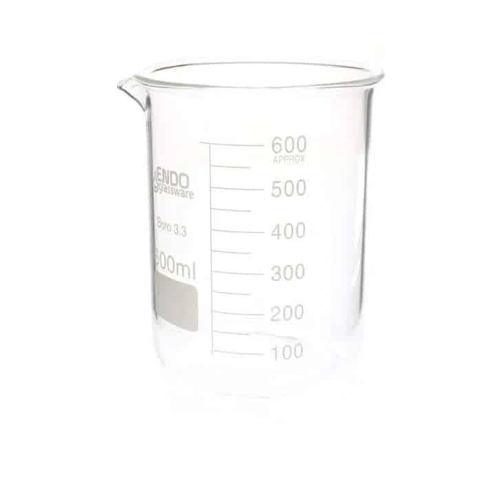 Ildfast Målebæger   Glas 1000 Ml Borosilikatglas  Skala Til 900 Ml  Forstærkede Kanter  Hældetud Hedenhus