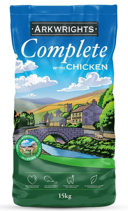 15 Kg Arkwrights Complete Chicken Voksenfoder Med Kylling