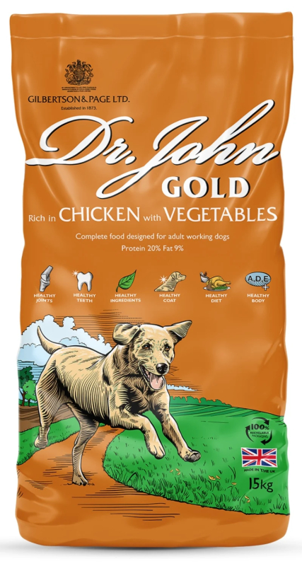 15 Kg Dr  John Gold Voksenfoder Med Kylling
