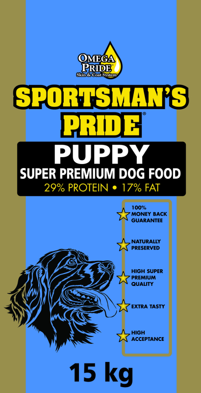 15 Kg Sportsman   Pride Puppy  Blå  Hvalpefoder Med Kylling