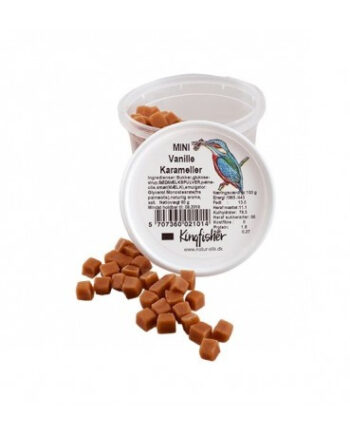 Kingfischer Mini Vanilje Karameller  70 Gr Udløb 11 09-25