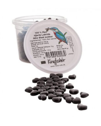Kingfischer Ren Lakrids-hjerter 80 Gr