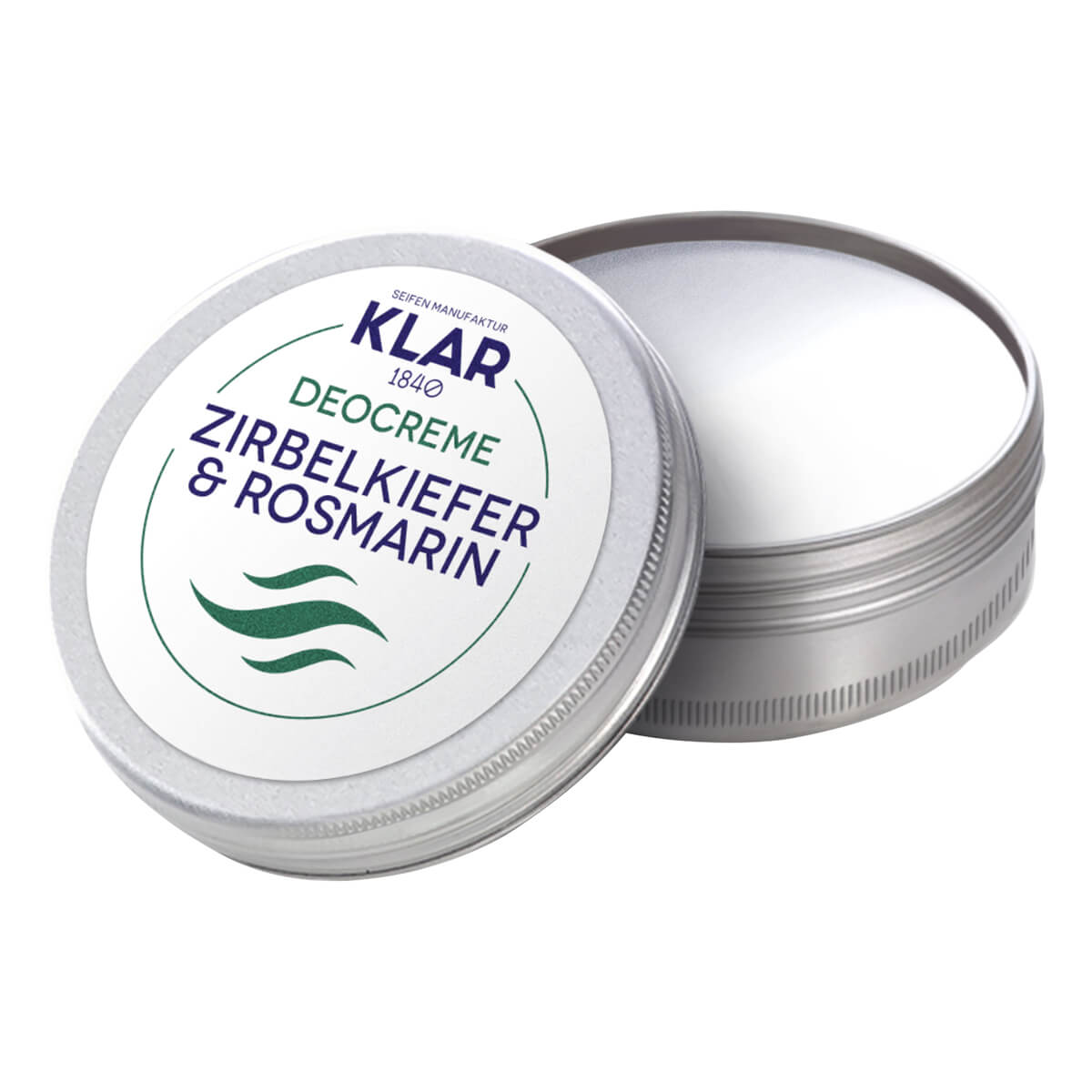 Klar Seifen Deodorant Creme  Fyrretræ   Rosmarin  65 Ml