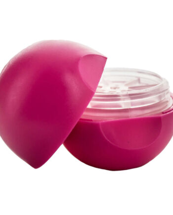 Kugleformet Læbepomade Hylster     Ml Pink Hård Pp Plast  ø42 Mm  Højde 44 Mm Hedenhus