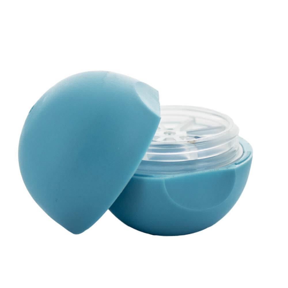 Læbepomade Hylster Kugleformet Ml Blå Pp Plast ø42 Mm H44 Mm Hedenhus Rummer Meget Pomade Hårdt Materiale