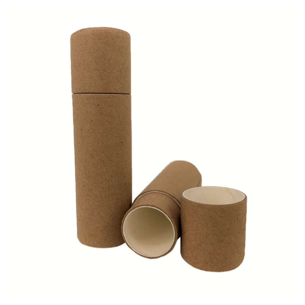Læbepomadehylster Pap 13 Ml Natur Hvid Miljøvenlig  Papir Karton Hedenhus Plastfrit Alternativ