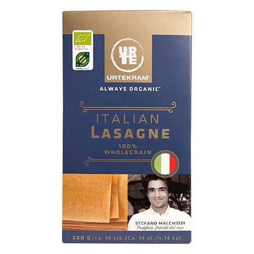 Lasagne Fuldkorn øko  250 Gram