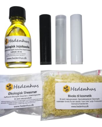 Lav Selv Læbepomade Diy Sæt Naturlige Ingredienser  Dansk Bivoks  Sheasmør Hedenhus Nok Til   Læbepomader  Vælg Hylster