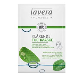 Lavera Sheet Mask Purifying    Mint  Bull  1stk