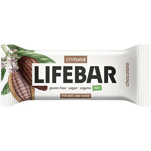 Lifebar Chocolate Raw økologisk 40 Gram