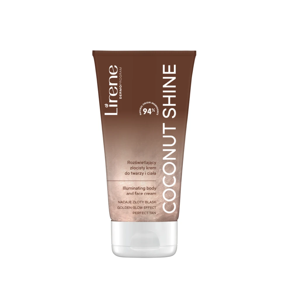 Lirene Perfect Tan Selvbruner Ansigts- Og Kropscreme Coconut Shine 150ml