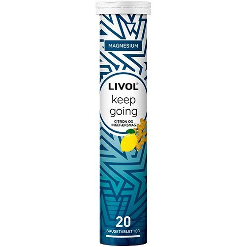 Livol Brusetablet Keep Going    Citron Og Ingefær  20tab