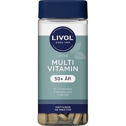 Livol Multivitamin   Urter 50  150 Tabletter