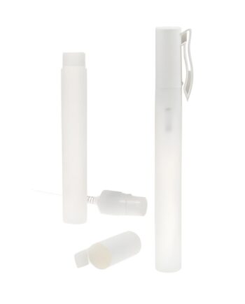 Lommeflaske Med Spray 10 Ml Genopfyldelig  Plast  Hvid Hætte  Letvægtsdesign 13g Hedenhus Til Håndsprit  Parfume