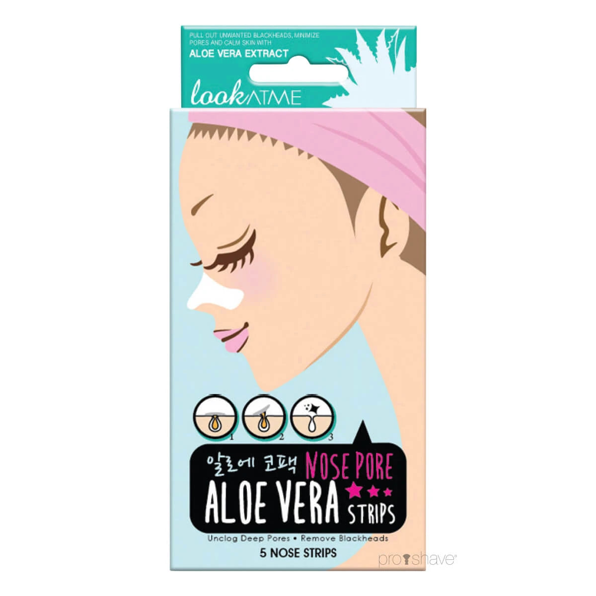 Look At Me Nose Pore Strips  Aloe Vera    Stk  Bemærk Dato