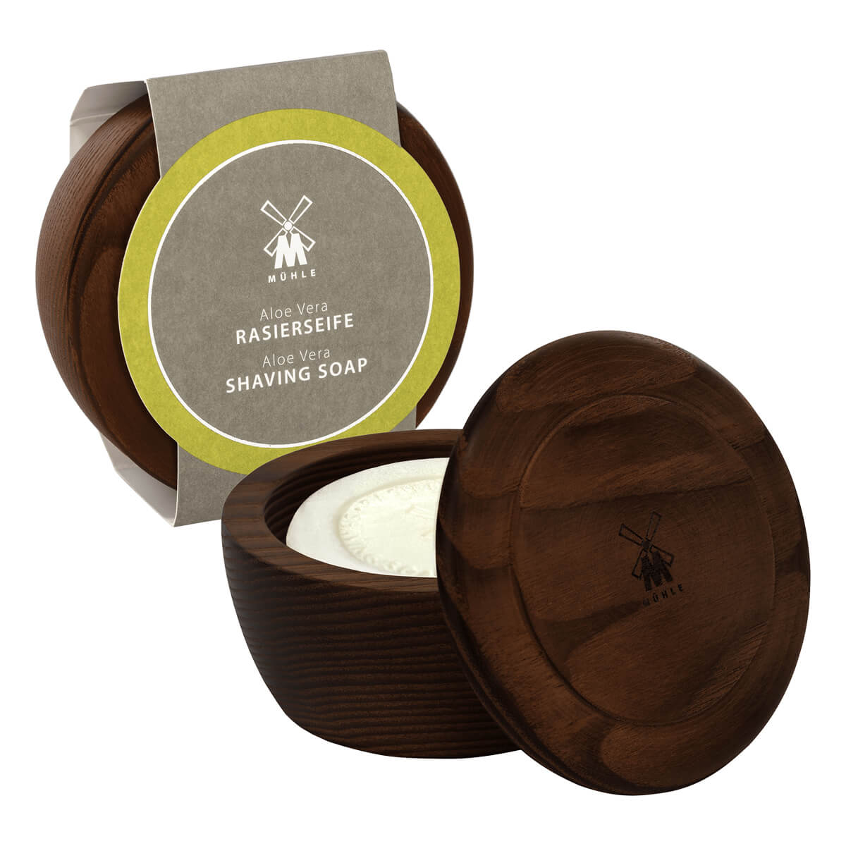 Mühle Shaving Barbersæbe   Træskål  Aloe Vera  65 Gr