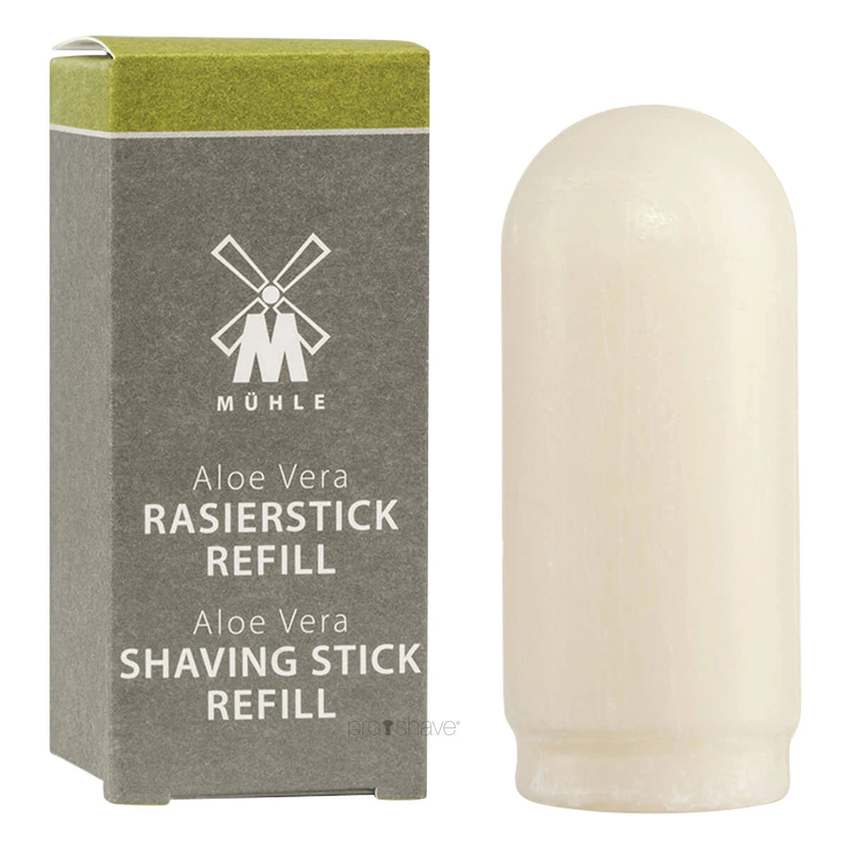Mühle Shaving Barbersæbe  Shavestick Refill  Aloe Vera  37 Gr