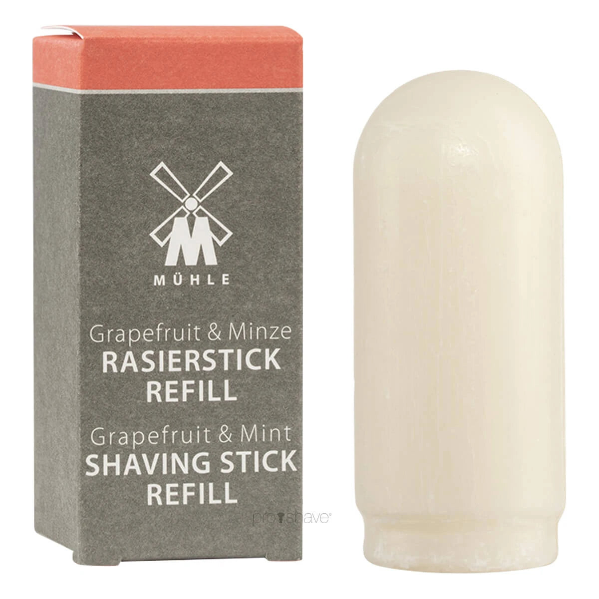Mühle Shaving Barbersæbe  Shavestick Refill  Grapefrugt   Mint  37 Gr