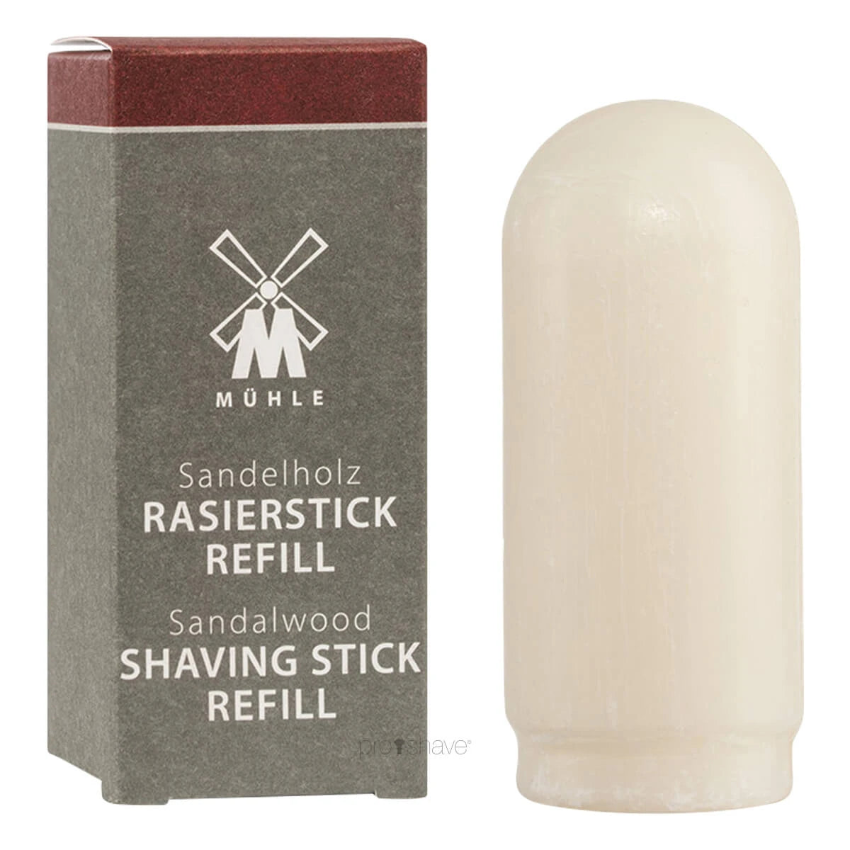 Mühle Shaving Barbersæbe  Shavestick Refill  Sandeltræ  37 Gr