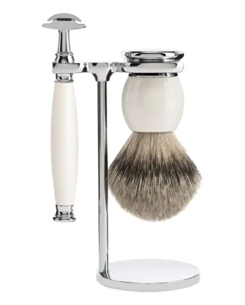Mühle Shaving Barbersæt Med De-skraber  Barberkost Og Holder  Sophist  Porcelæn