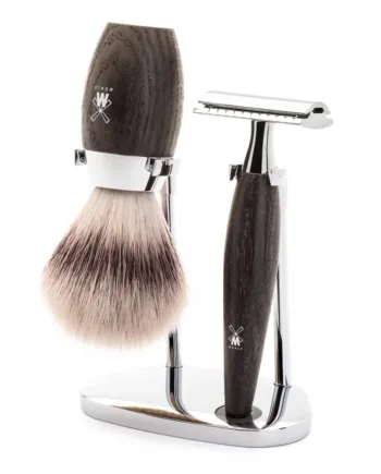 Mühle Shaving Barbersæt Med De-skraber  Fibre Barberkost Og Holder  Kosmo  Moseeg