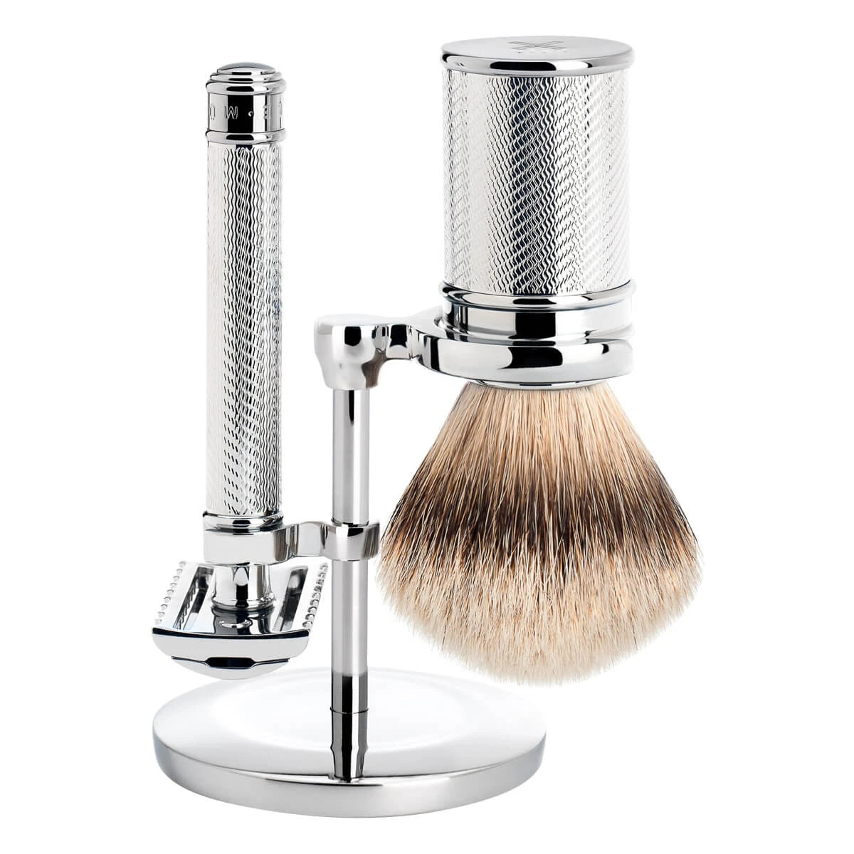 Mühle Shaving Barbersæt Med De-skraber  åben Kam  Barberkost Og Holder  Traditional